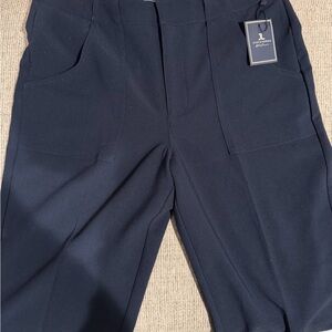 Jules & Leopold Atelier Wide Leg Trousers Navy Blue Size L NWT